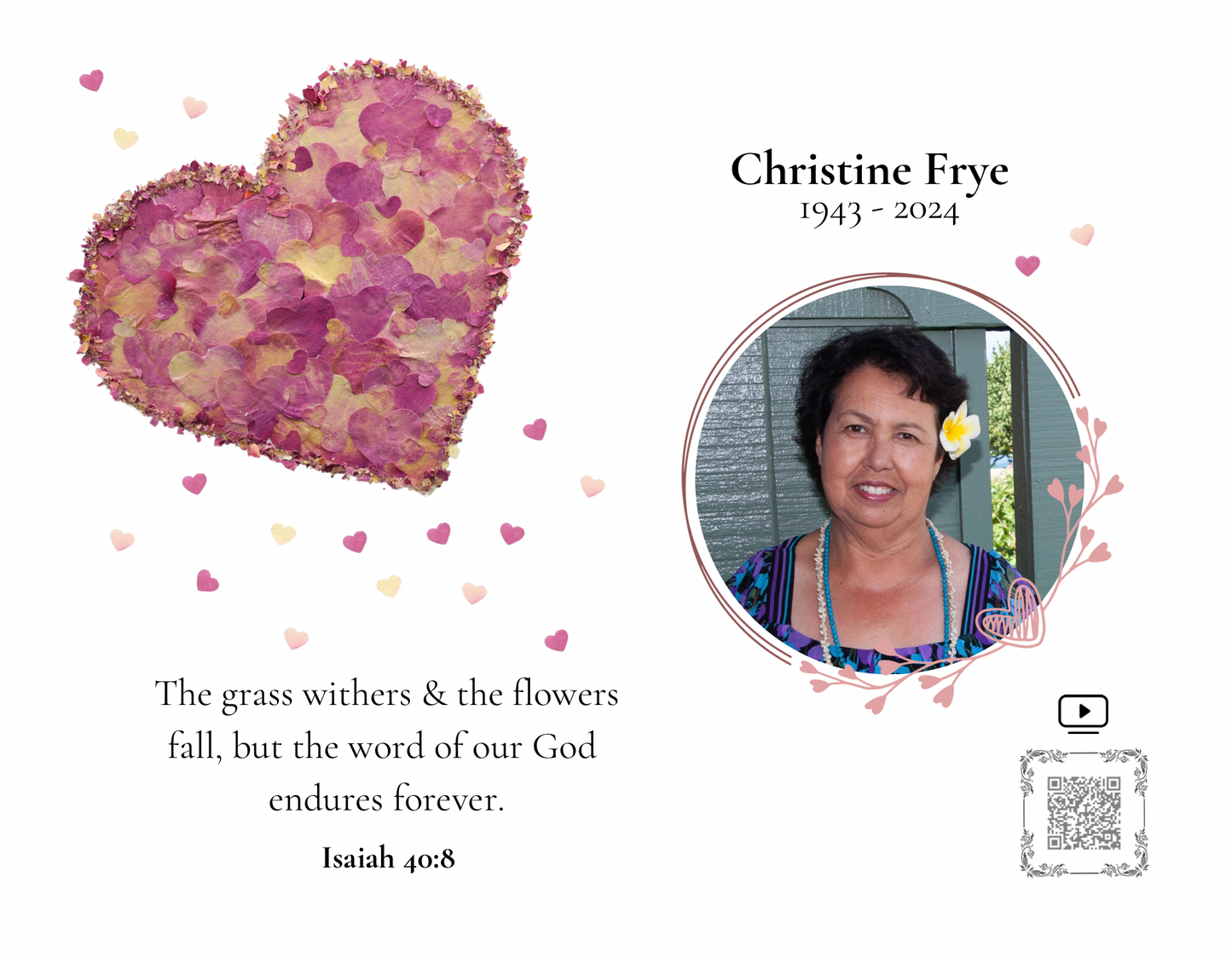 Forever in My Heart Frame – Personalized
