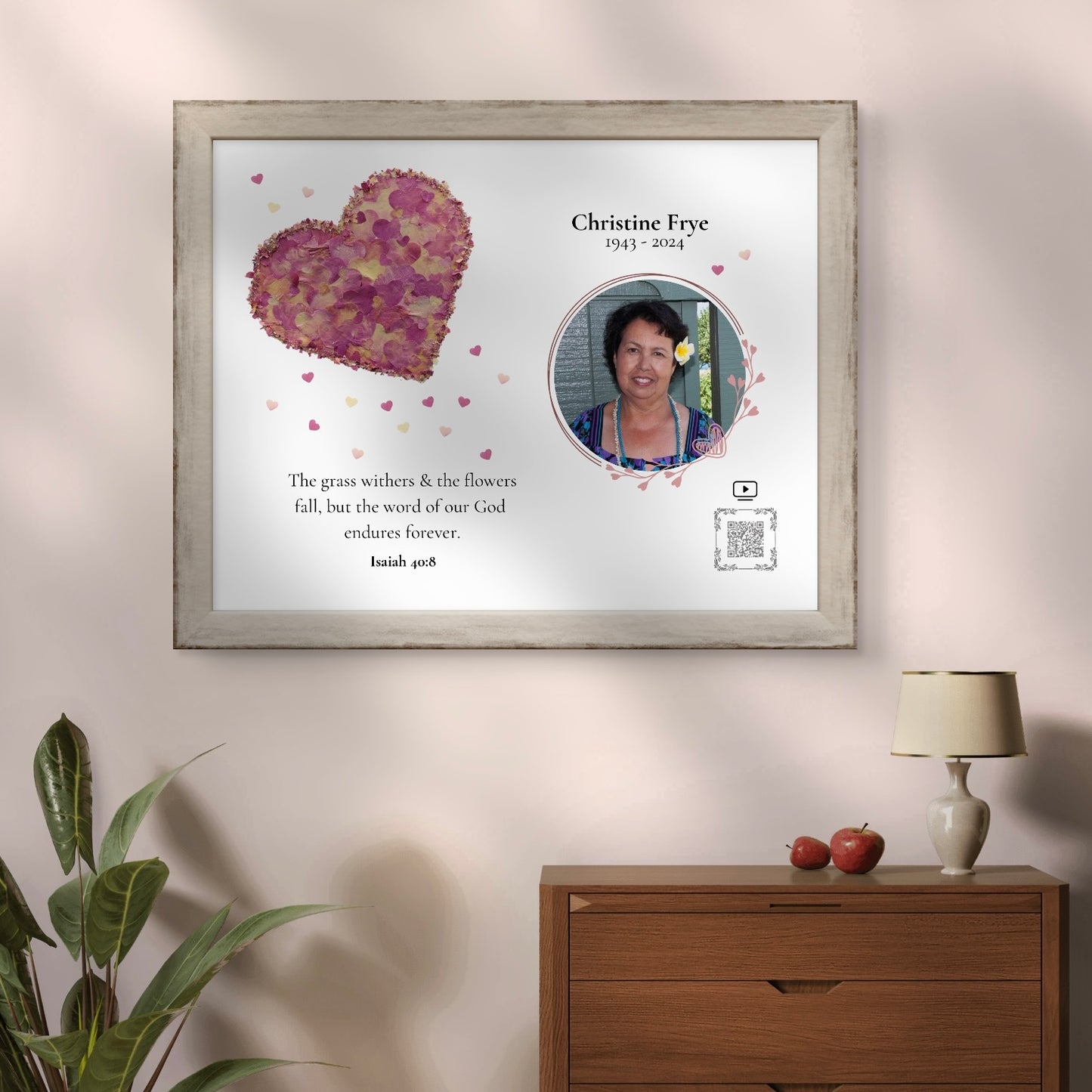 Forever in My Heart Frame – Personalized