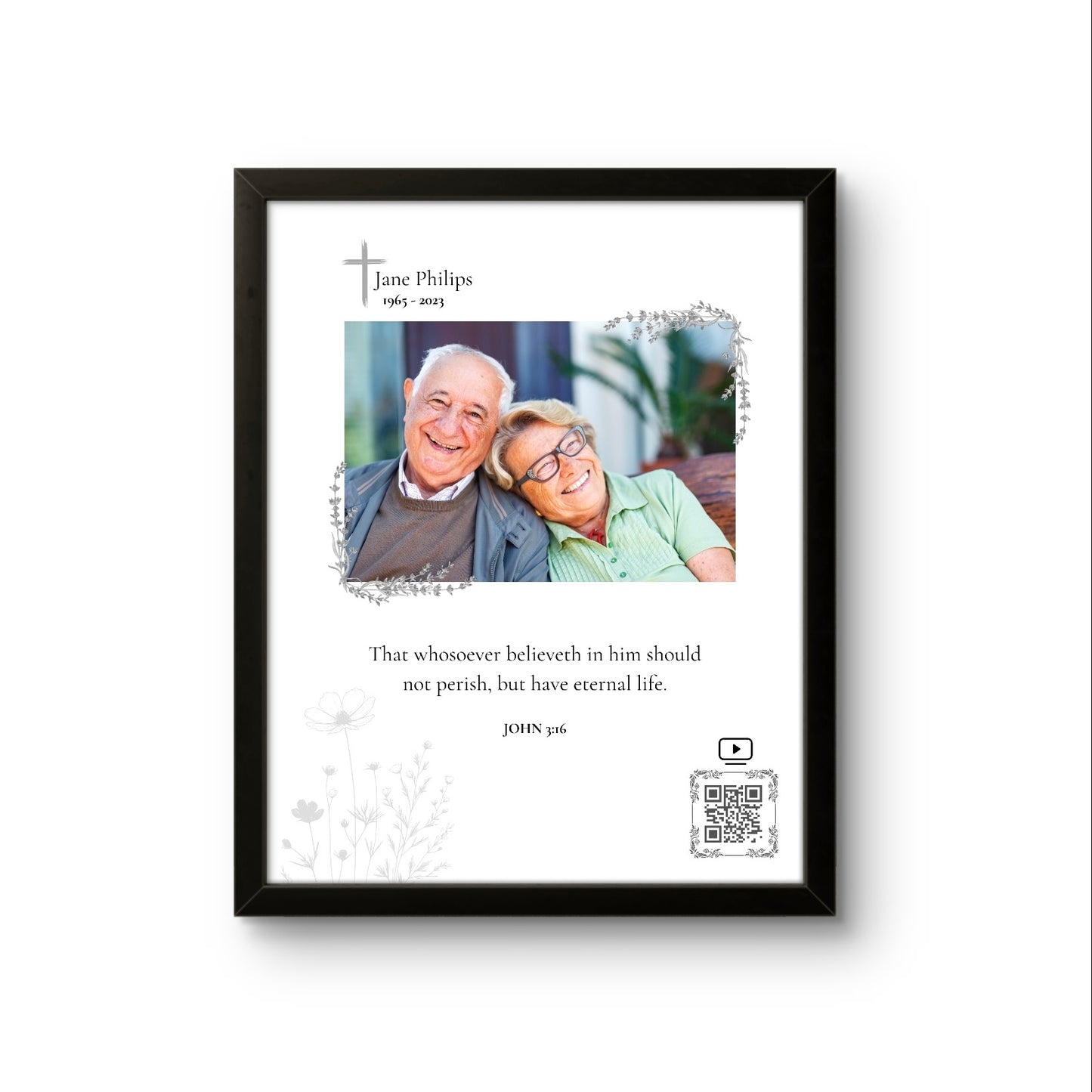 Blooming Memories Frame – Personalized